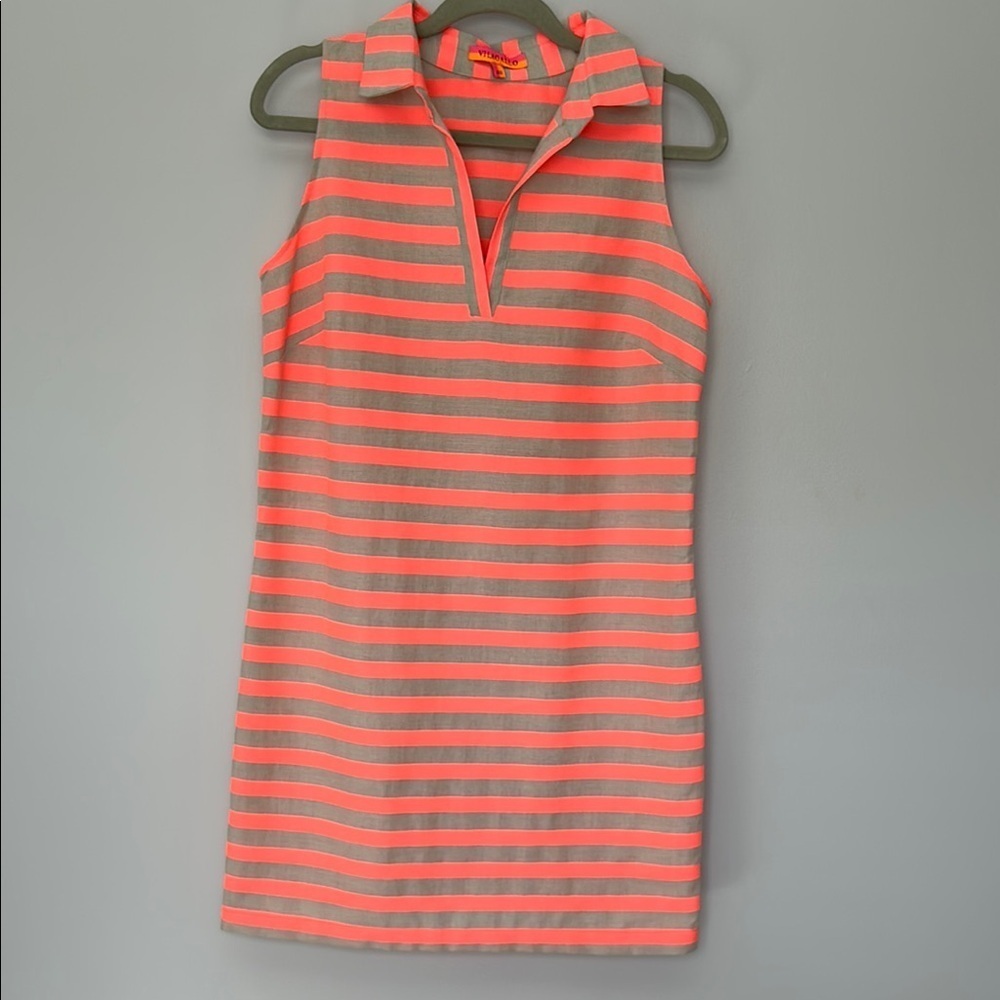 Vilagallo Striped Sleeveless Dress